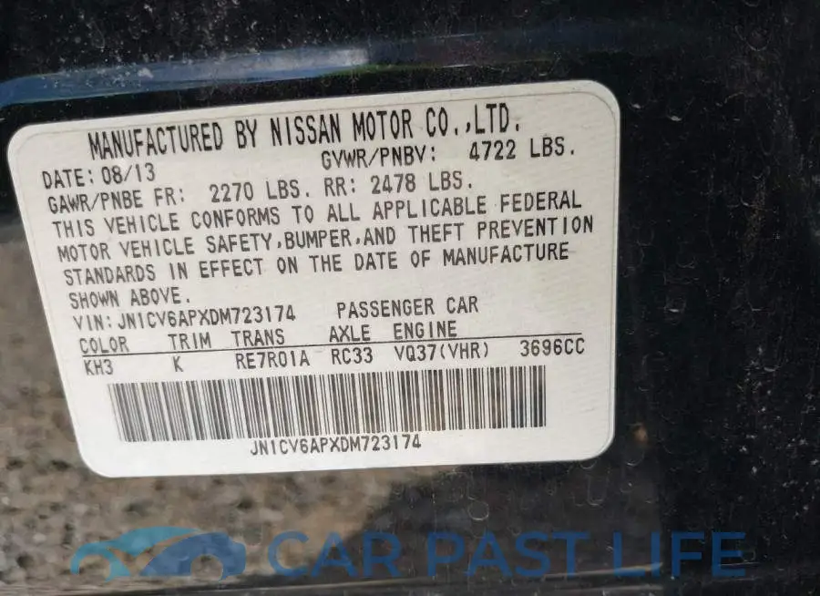 JN1CV6APXDM723174# 9