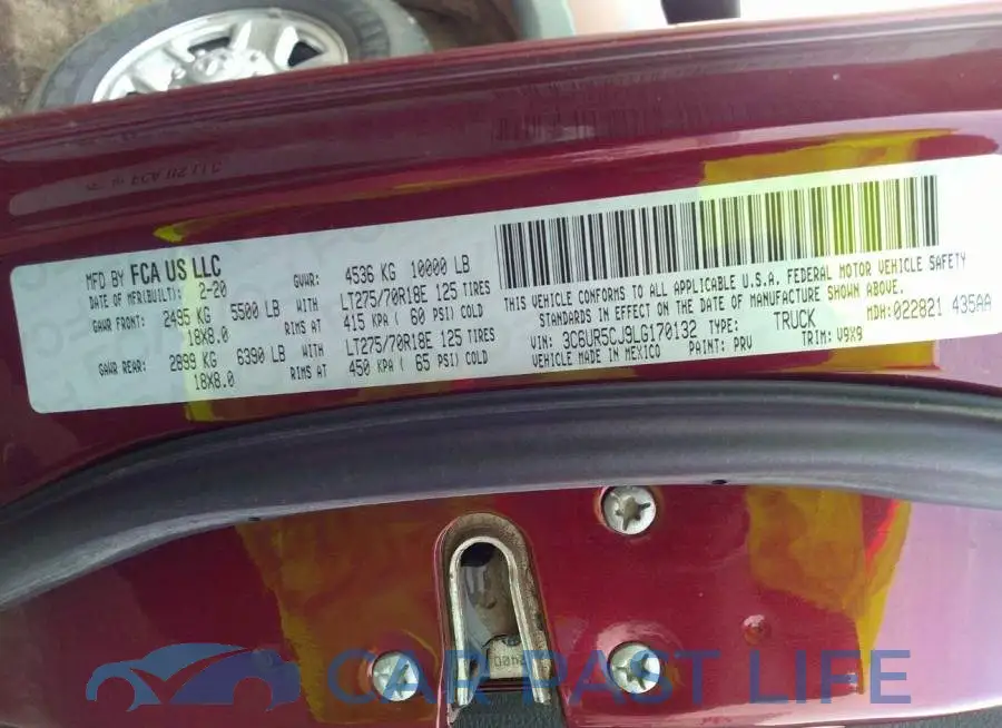 3C6UR5CJ9LG170132# 9