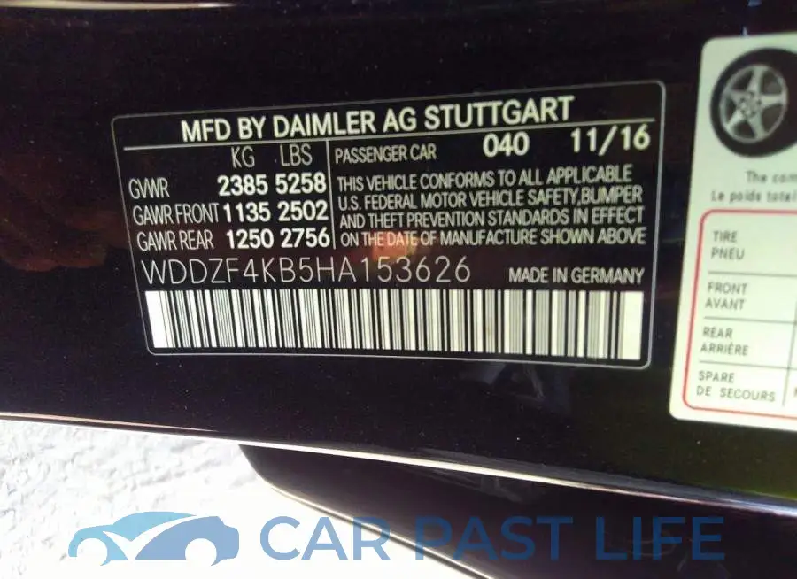 WDDZF4KB5HA153626# 9