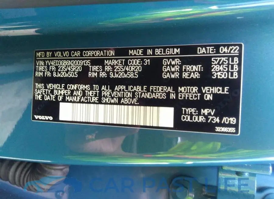 YV4ED3GB6N2009135# 9