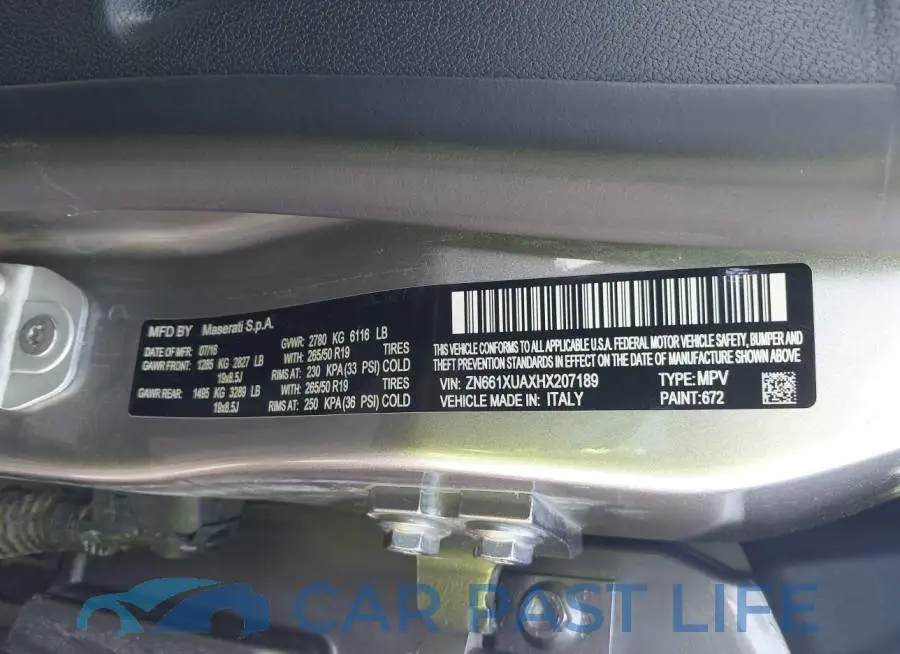 ZN661XUAXHX207189# 9
