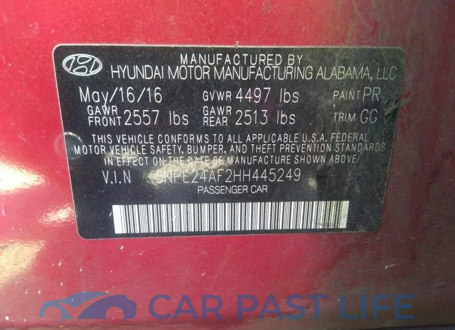 5NPE24AF2HH445249# 9