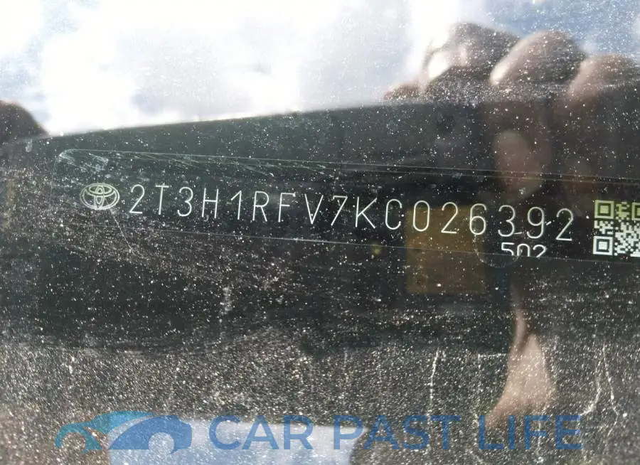 2T3H1RFV7KC026392# 9