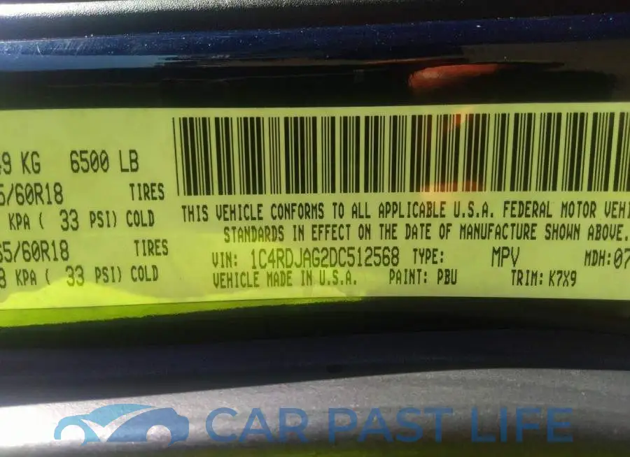 1C4RDJAG2DC512568# 9