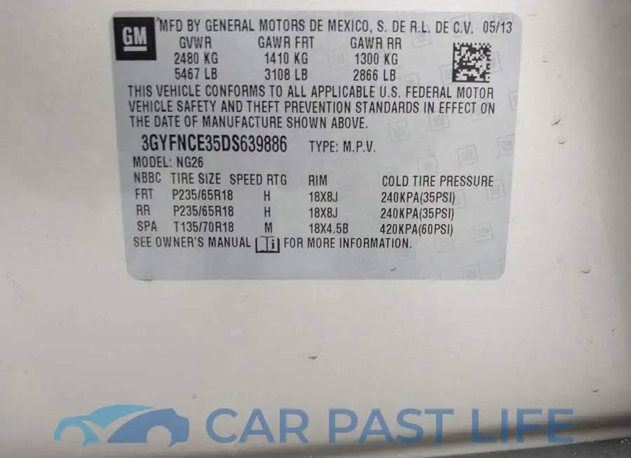 3GYFNCE35DS639886# 9