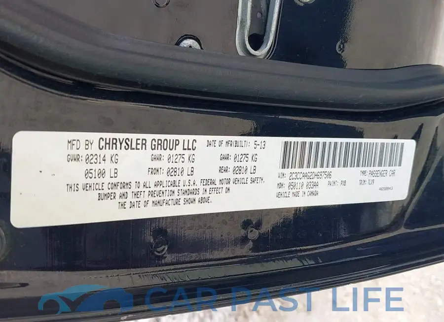 2C3CCAAG2DH697506# 9