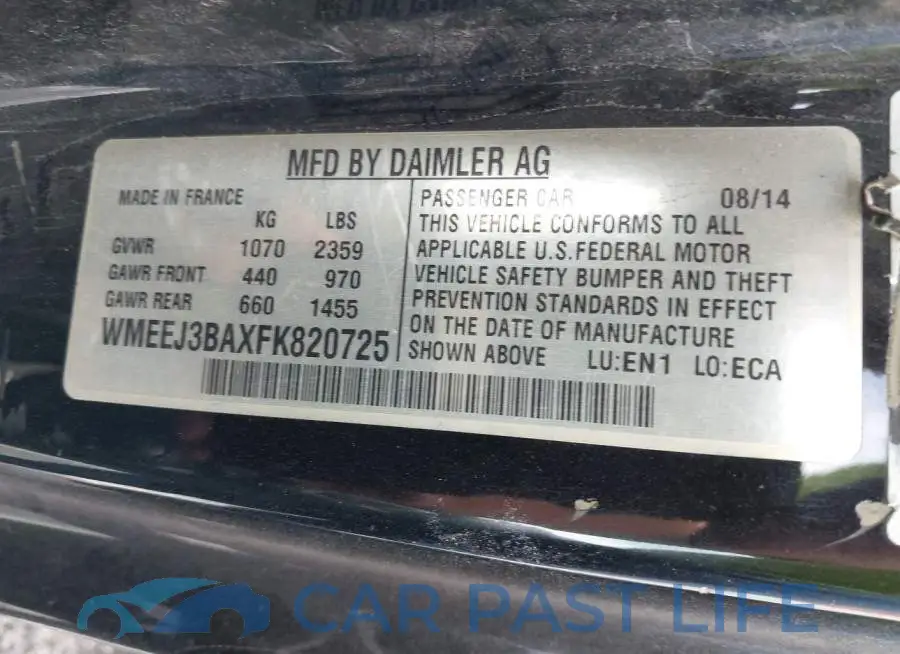 WMEEJ3BAXFK820725# 9