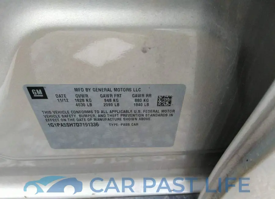 1G1PA5SH7D7191336# 9