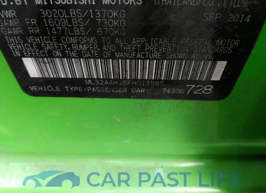 ML32A4HJ8FH013585# 9