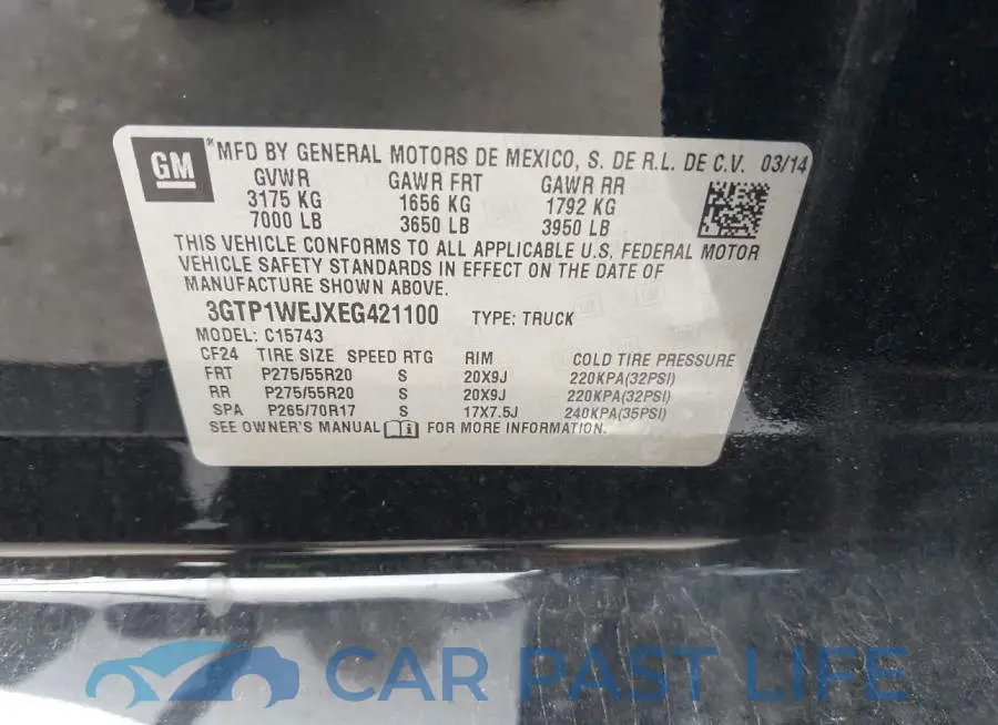 3GTP1WEJXEG421100# 9