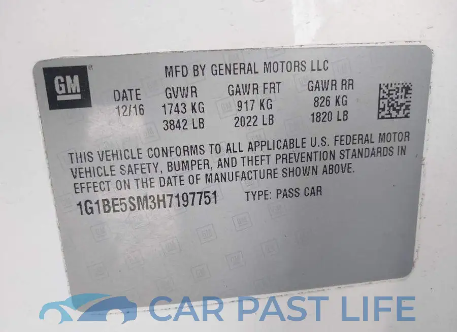 1G1BE5SM3H7197751# 9