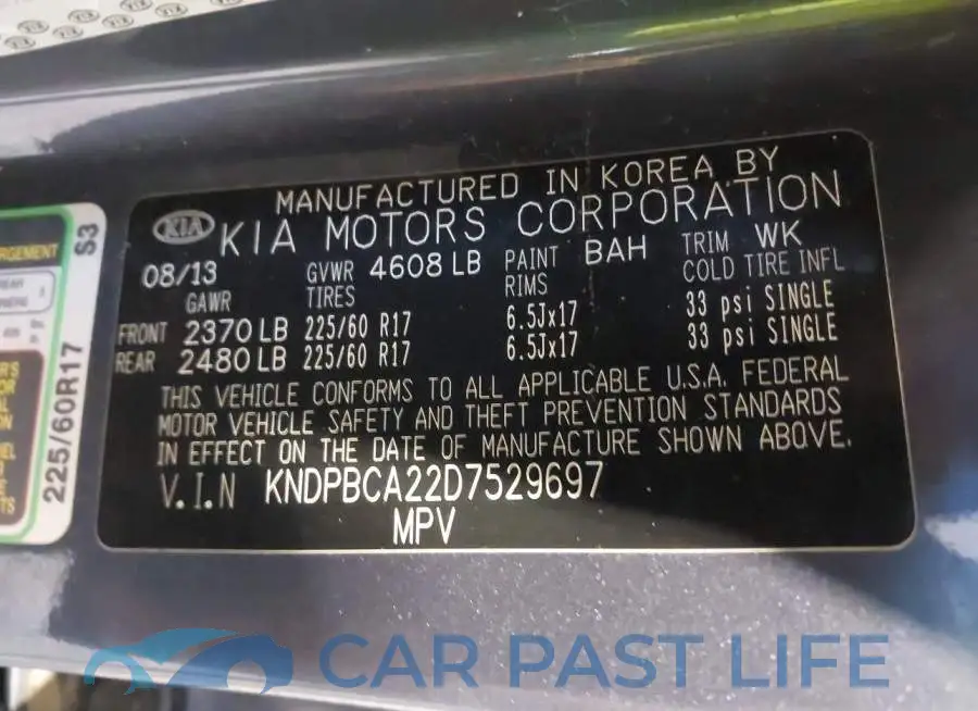KNDPBCA22D7529697# 9
