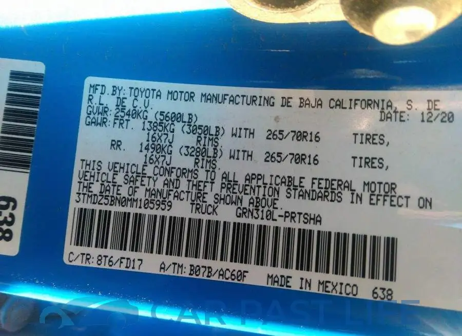 3TMDZ5BN0MM105959# 9