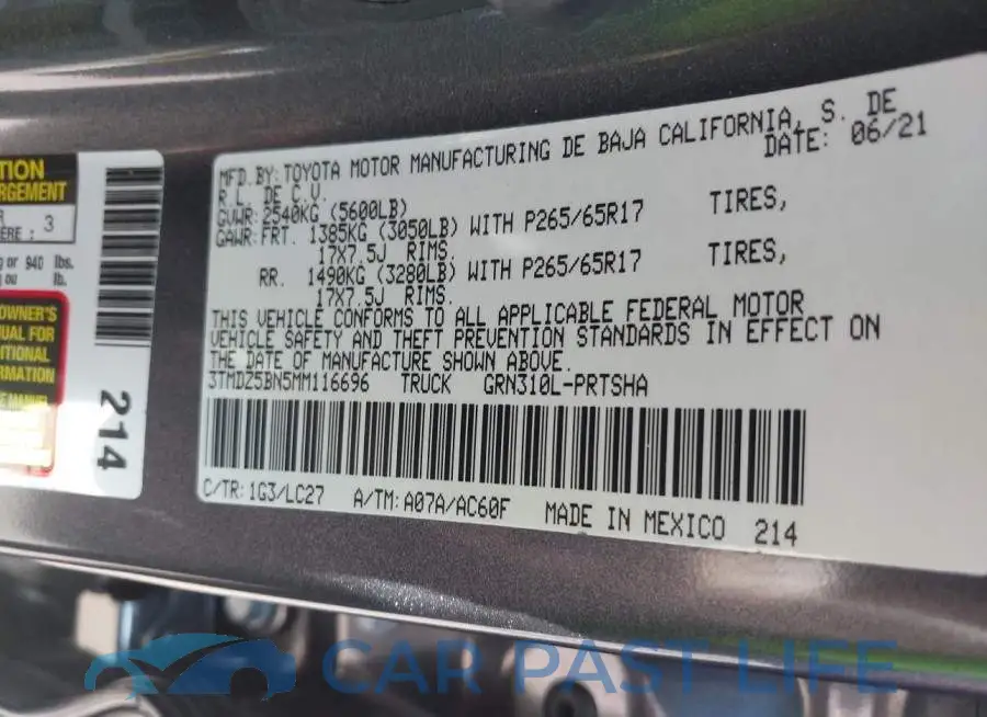 3TMDZ5BN5MM116696# 9