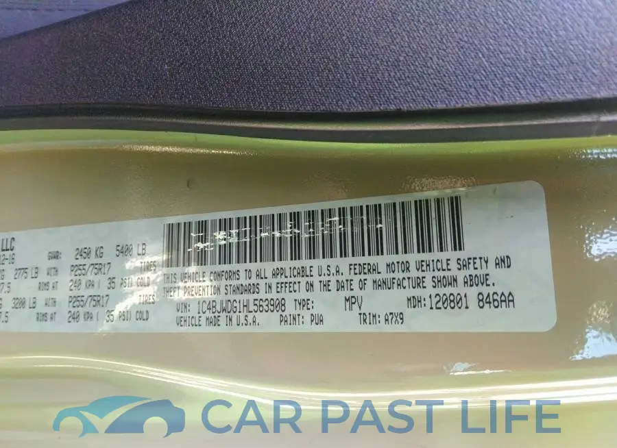 1C4BJWDG1HL563908# 9