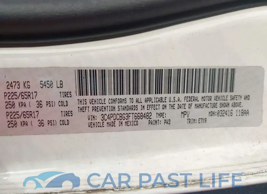 3C4PDCBG3FT668482# 9