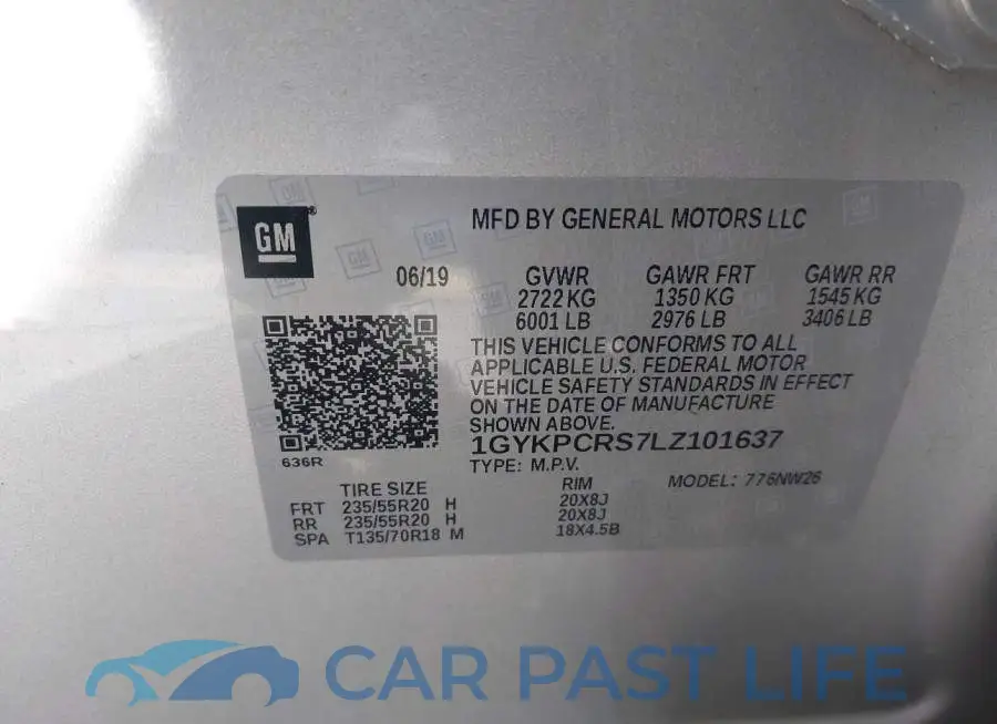 1GYKPCRS7LZ101637# 9