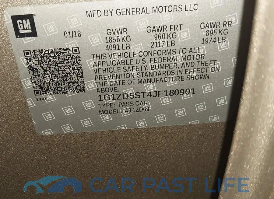 1G1ZD5ST4JF180901# 9
