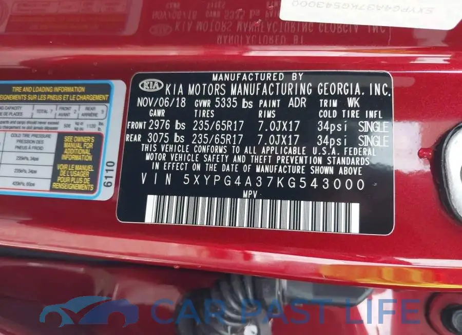5XYPG4A37KG543000# 9