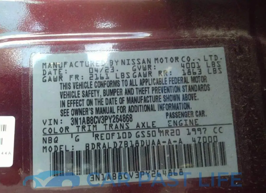3N1AB8CV3PY264868# 9