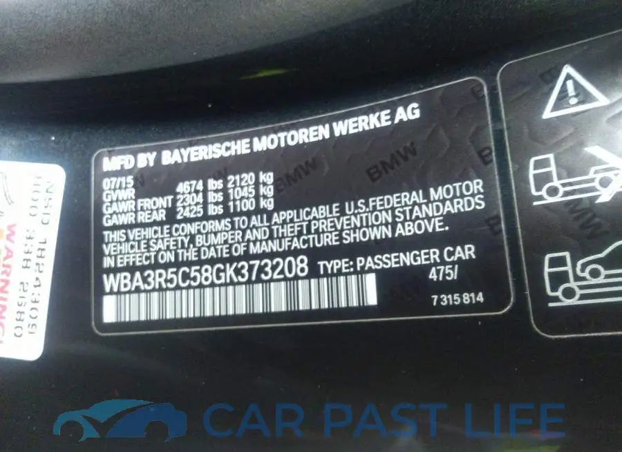 WBA3R5C58GK373208# 9