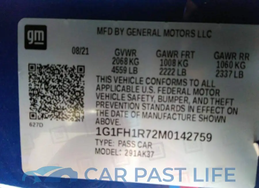 1G1FH1R72M0142759# 9
