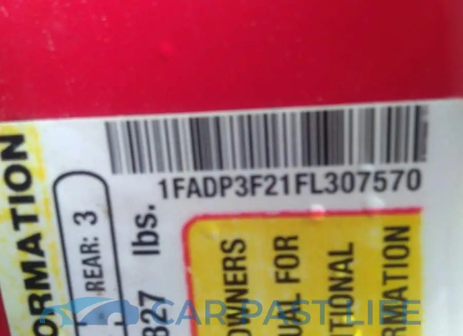1FADP3F21FL307570# 9
