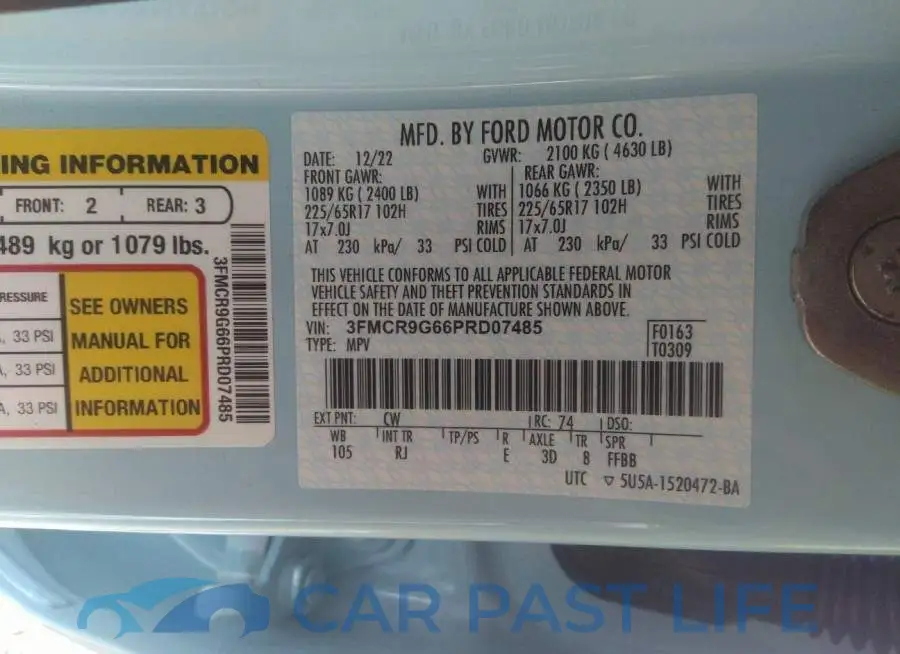 3FMCR9G66PRD07485# 9