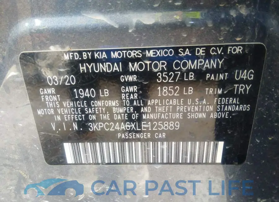3KPC24A6XLE125889# 9
