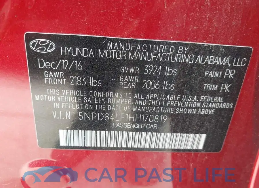 5NPD84LF1HH170819# 9
