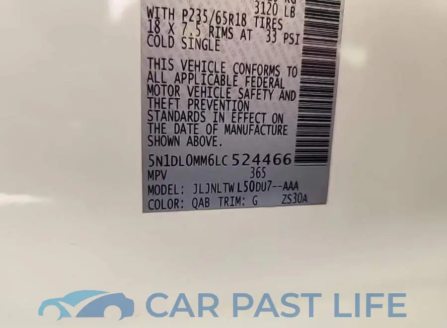 5N1DL0MM6LC524466# 8