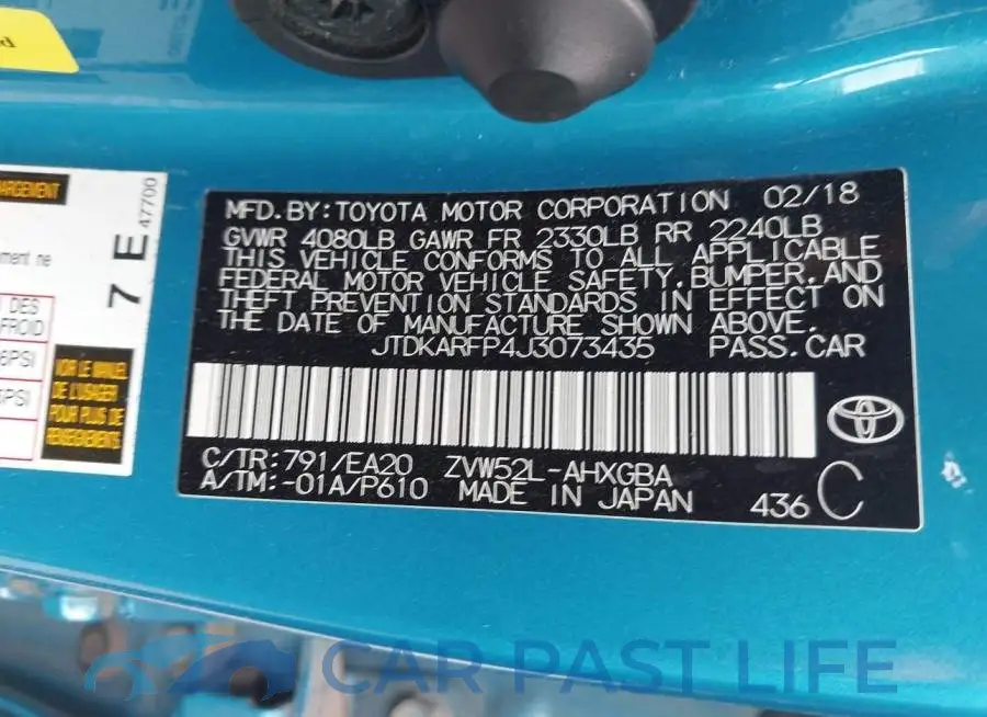 JTDKARFP4J3073435# 9