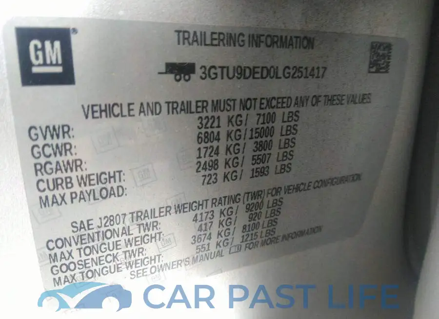 3GTU9DED0LG251417# 9