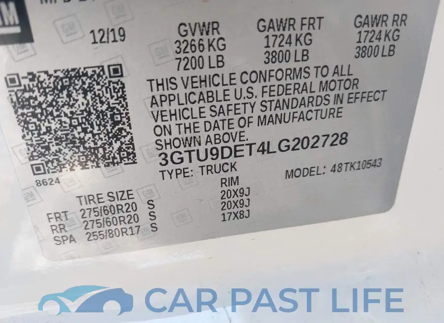 3GTU9DET4LG202728# 9