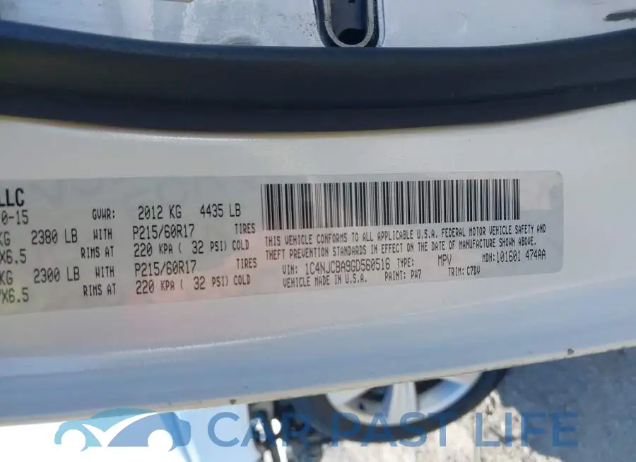 1C4NJCBA9GD560516# 9