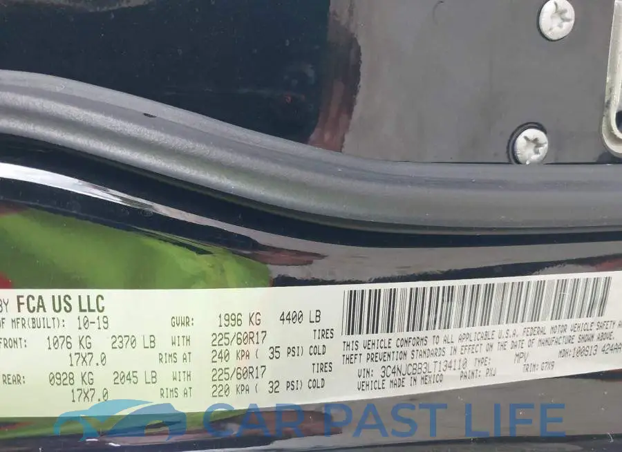 3C4NJCBB3LT134110# 9