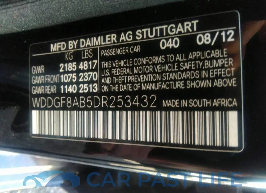 WDDGF8AB5DR253432# 9