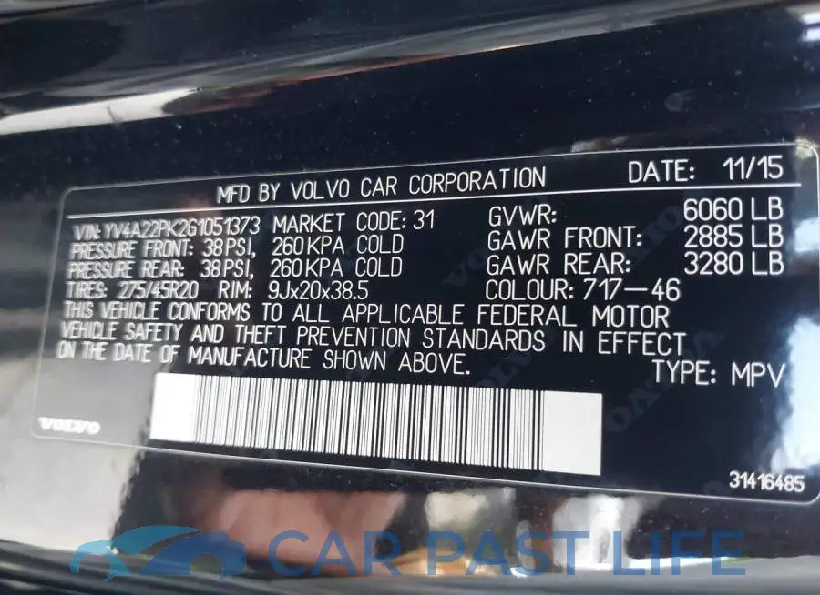 YV4A22PK2G1051373# 9