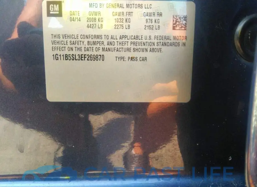 1G11B5SL3EF269870# 9