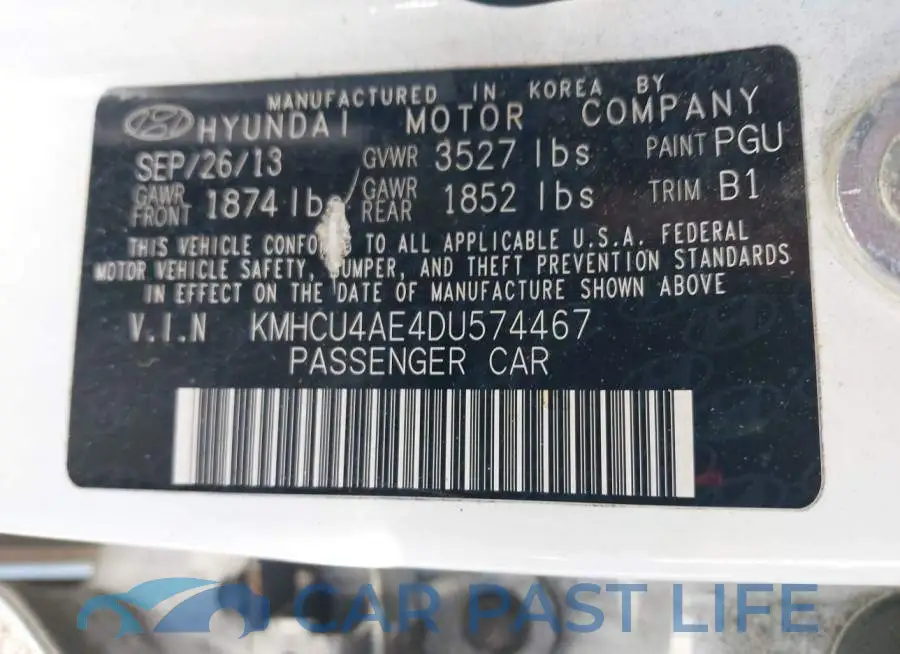 KMHCU4AE4DU574467# 9