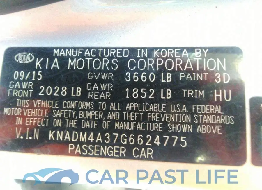 KNADM4A37G6624775# 9