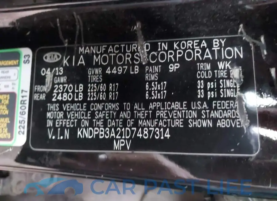 KNDPB3A21D7487314# 9