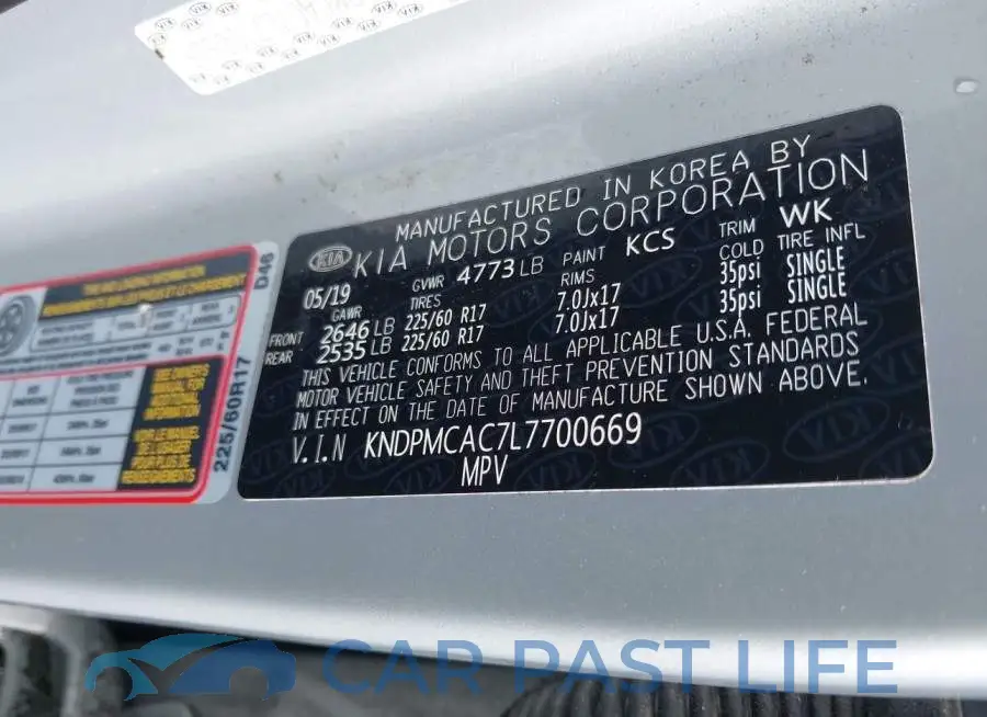 KNDPMCAC7L7700669# 9