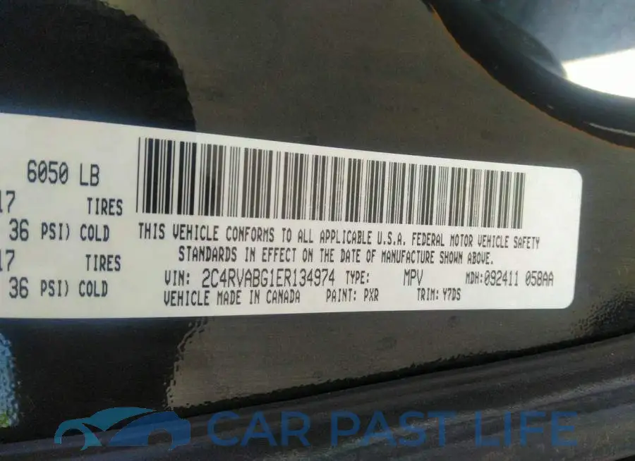 2C4RVABG1ER134974# 9