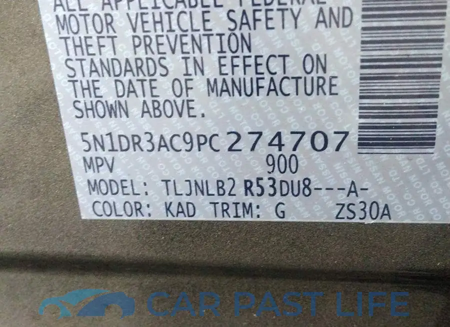 5N1DR3AC9PC274707# 9