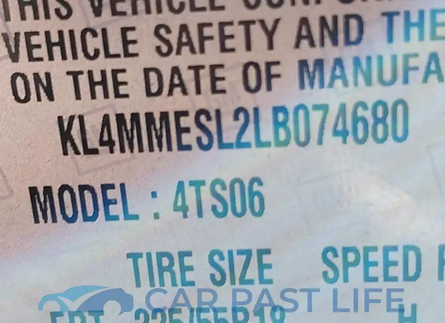 KL4MMESL2LB074680# 9
