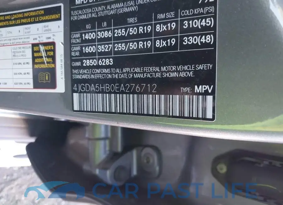 4JGDA5HB0EA276712# 9