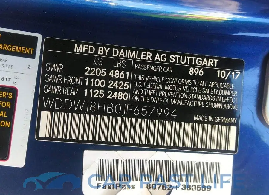WDDWJ8HB0JF657994# 9