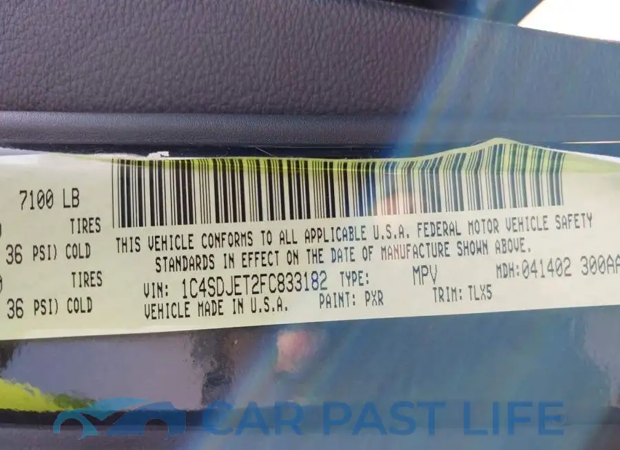 1C4SDJET2FC833182# 9