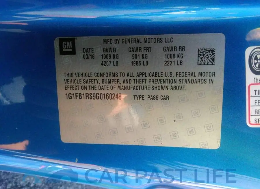 1G1FB1RS9G0160248# 9